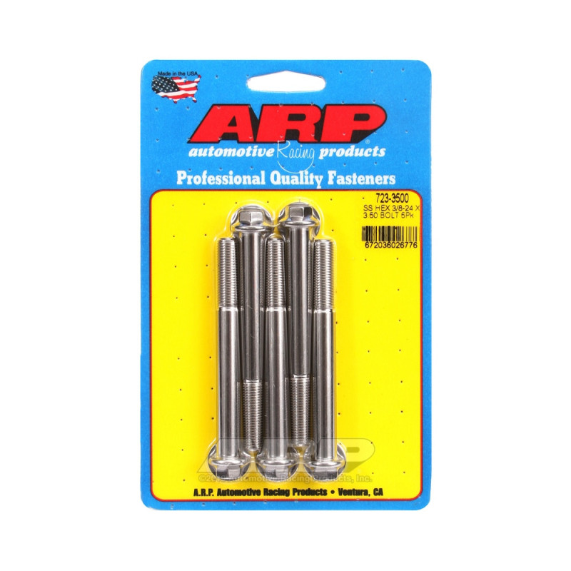 Șuruburi și piulițe universale ARP cu cap mic 3/8-24 – Oțel inoxidabil, hexagonale, x5 - ARP-723-3500 - 723-3500 - 3666618198750